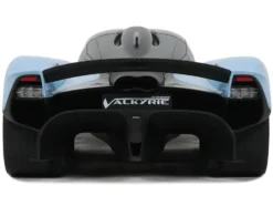 2023 Aston Martin Valkyrie Light Blue with Black Top 1/18 Model Car by GT Spirit