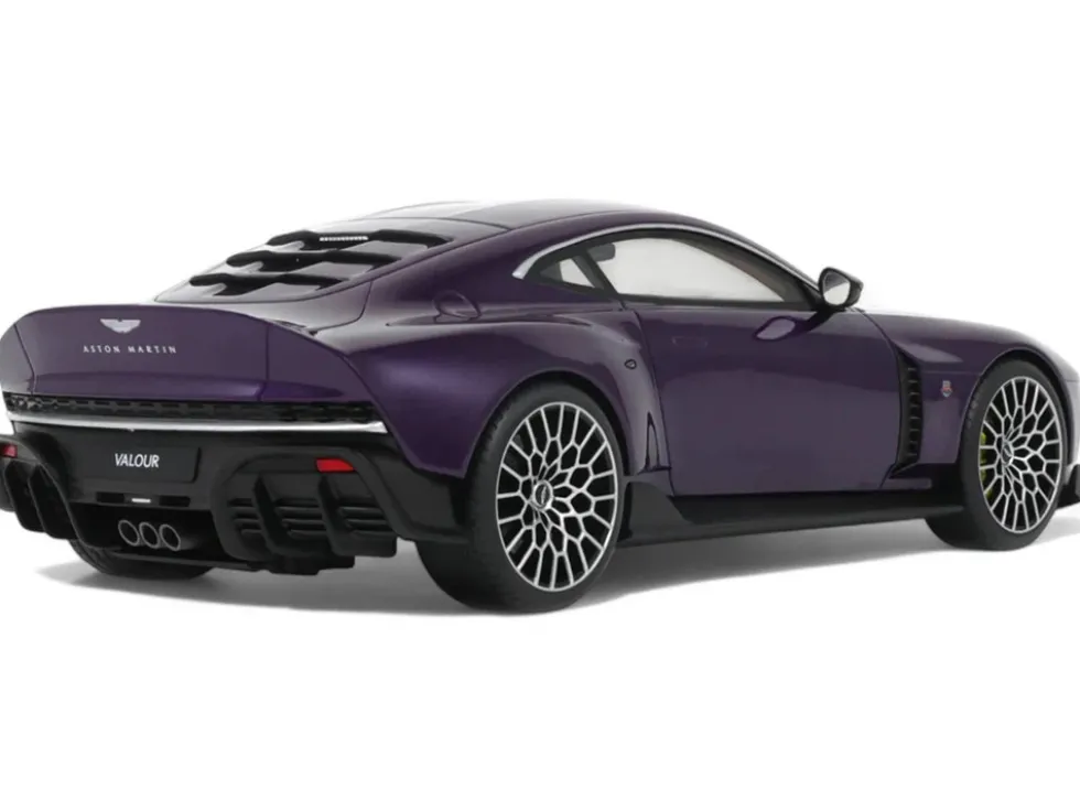 2023 Aston Martin Valour Purple Metallic 1/18 Model Car by GT Spirit