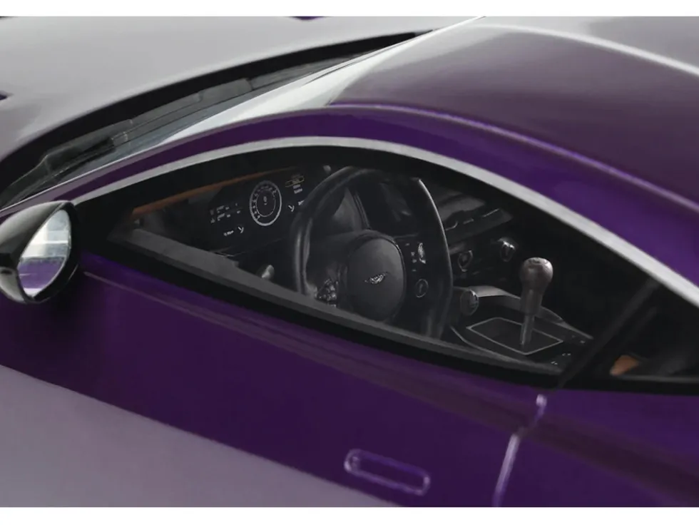 2023 Aston Martin Valour Purple Metallic 1/18 Model Car by GT Spirit