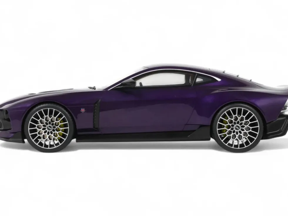 2023 Aston Martin Valour Purple Metallic 1/18 Model Car by GT Spirit