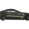 Aston Martin Vantage GTE Dark Gray Metallic with Lime Green Stripes "Euro Speed" Series Diecast Model Car by Hot Wheels