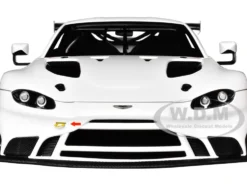 2018 Aston Martin Vantage GTE Le Mans PRO White Carbon Accents 1/18 Model Car Autoart 81806