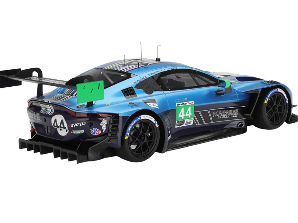 Aston Martin Vantage GT3 EVO #44 Andy Lally - John Potter - Spencer Pumpelly - Nicki Thiim "Magnus Racing" IMSA "24 Hours of Daytona" (2025) 1/18 Model Car by Top Speed