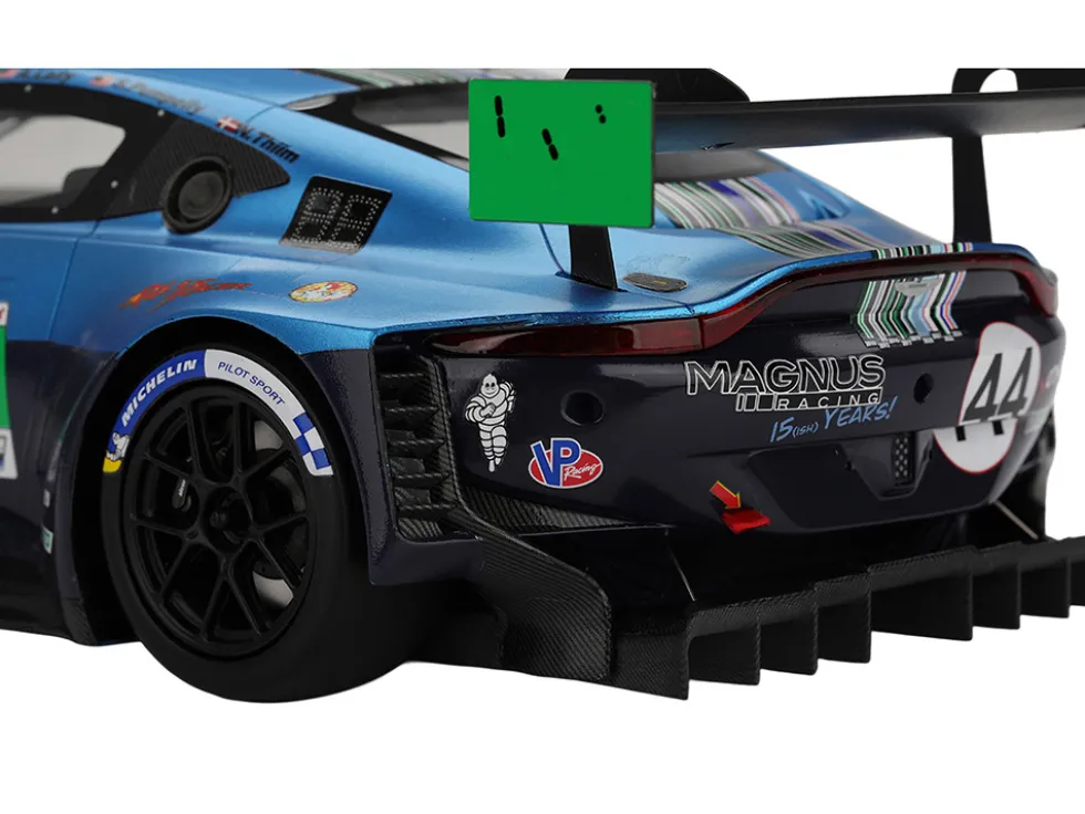 Aston Martin Vantage GT3 EVO #44 Andy Lally - John Potter - Spencer Pumpelly - Nicki Thiim "Magnus Racing" IMSA "24 Hours of Daytona" (2025) 1/18 Model Car by Top Speed