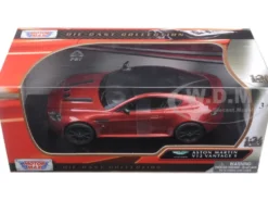 Aston Martin Vantage S V12 Red 1/24 Diecast Model Car Motormax 79322