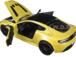 Aston Martin Vantage S V12 Yellow 1/24 Diecast Model Car Motormax 79322