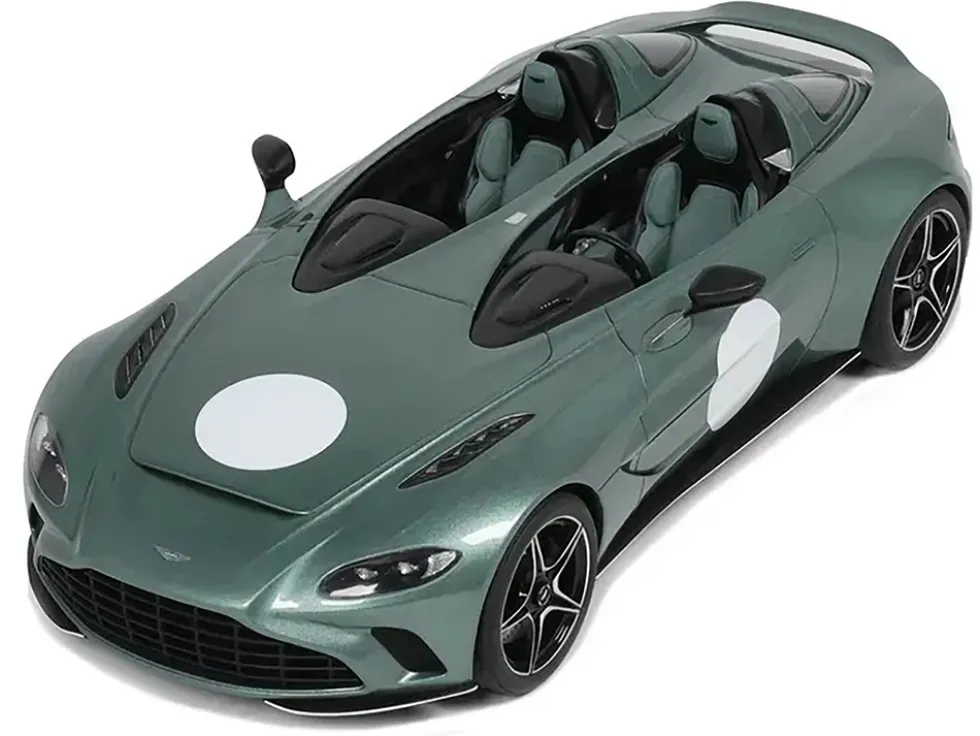 Aston Martin V12 Speedster Green Metallic 1/18 Model Car by GT Spirit