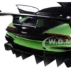 Aston Martin Vulcan Apple Tree Green Metallic Orange Accents Carbon Top 1/18 Model Car Autoart 70263