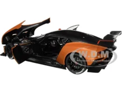 Aston Martin Vulcan Madagascar Orange Carbon Top 1/18 Model Car Autoart 70264