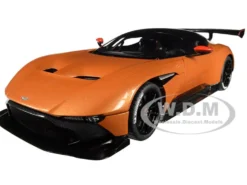 Aston Martin Vulcan Madagascar Orange Carbon Top 1/18 Model Car Autoart 70264