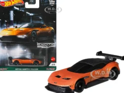 Aston Martin Vulcan Orange Metallic Exotic Envy Series Diecast Model Car Hot Wheels GRJ77
