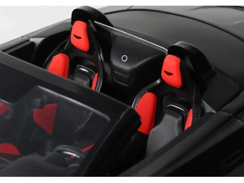 2023 Aston Martin V12 Vantage Roadster Onyx Black 1/18 Model Car by GT Spirit