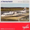 ATR 72-500 Commercial Aircraft "FinnAir" (OH-ATI) White 1/200 Diecast Model Airplane by Herpa