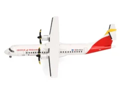 ATR 72-600 Commercial Aircraft "Iberia Regional" (9H-NCD) White with Red Tail 1/200 Diecast Model Airplane by Herpa