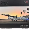 ATR 42-600 Commercial Aircraft "JSX" (N400JX) White with Red Stripes "Gemini 200" Series 1/200 Diecast Model Airplane by GeminiJets