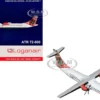 ATR 72-600 Commercial Aircraft "Loganair - Isle of Man's Airline" (G-LMTE) White with Red and Green Plaid Tail 1/400 Diecast Model Airplane by GeminiJets