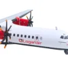 ATR 72-600 Commercial Aircraft "Loganair - Scotland's Airline" (G-LMTE) White with Red Plaid Tail "Gemini 200" Series 1/200 Diecast Model Airplane by GeminiJets