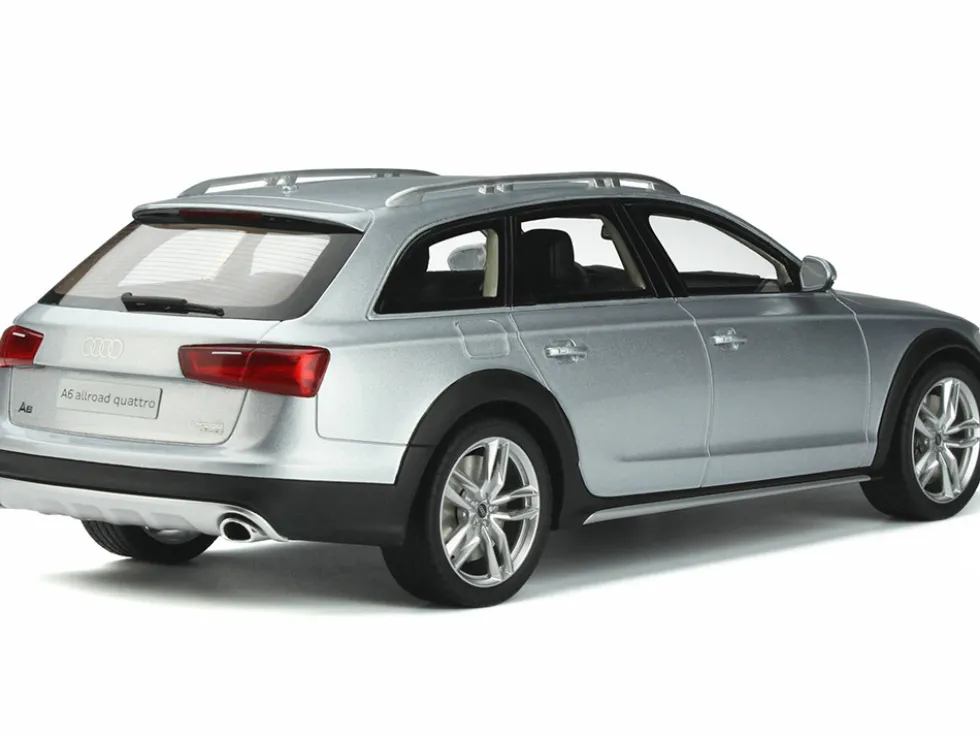 2019 Audi A6 C7 Allroad Floret Silver Metallic 1/18 Model Car GT Spirit GT354