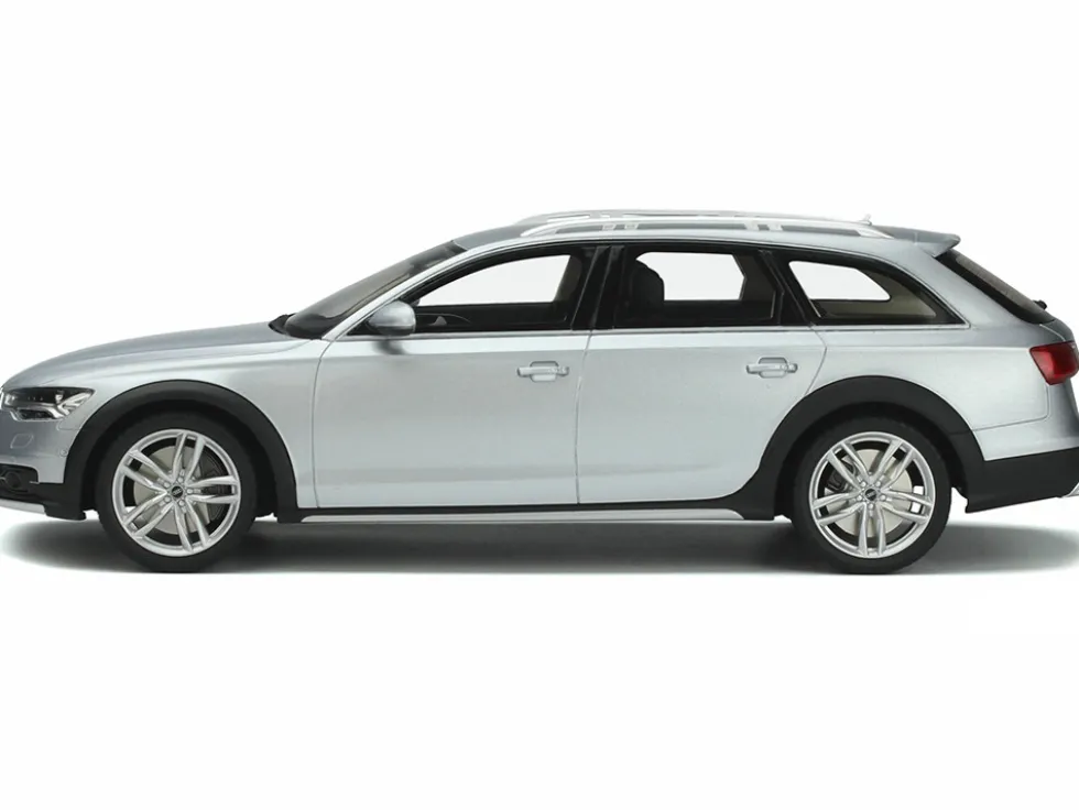2019 Audi A6 C7 Allroad Floret Silver Metallic 1/18 Model Car GT Spirit GT354