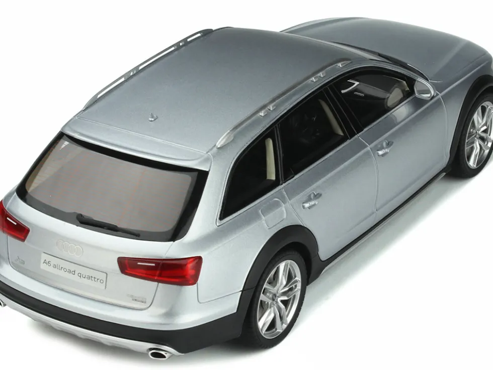 2019 Audi A6 C7 Allroad Floret Silver Metallic 1/18 Model Car GT Spirit GT354