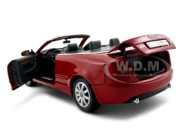 Audi A4 Red Convertible 1/18 Diecast Model Car Motormax 73148