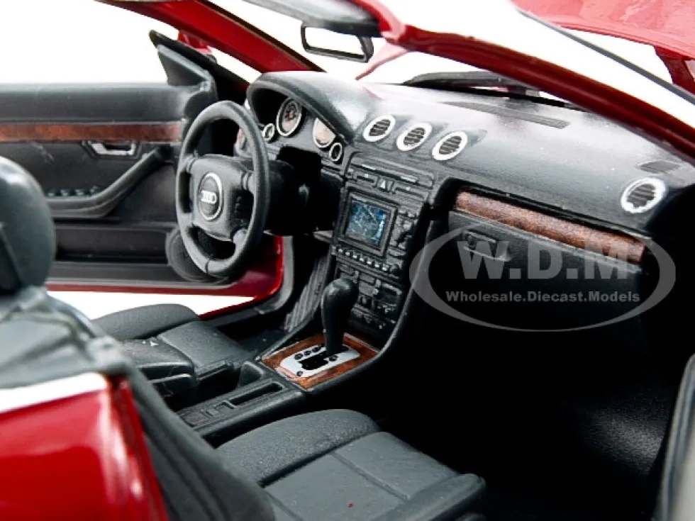 Audi A4 Red Convertible 1/18 Diecast Model Car Motormax 73148