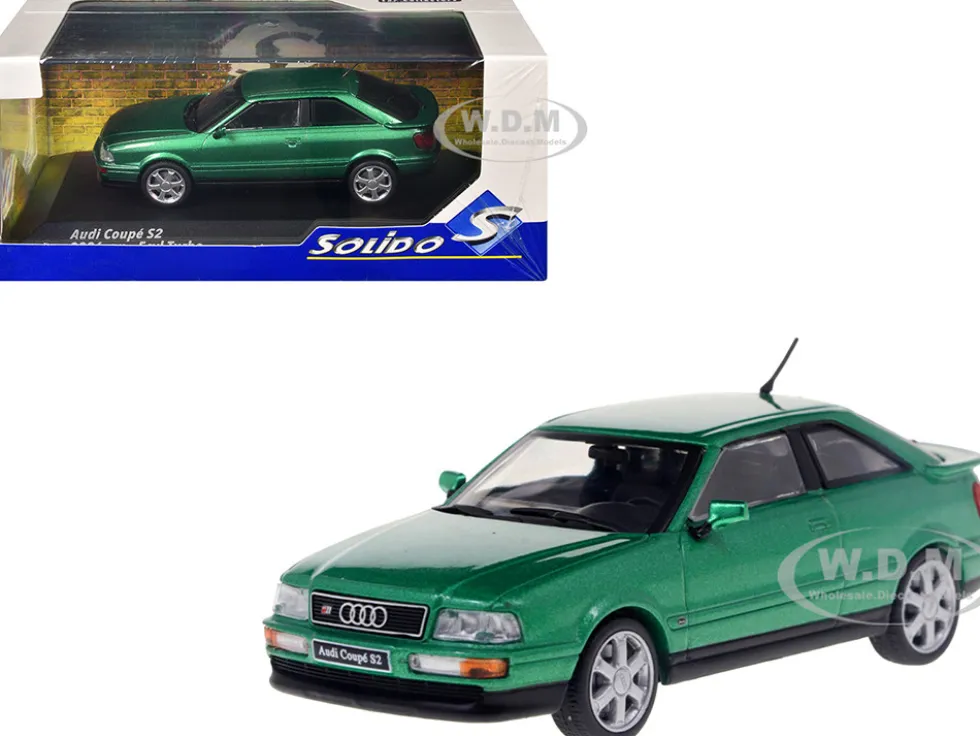1994 Audi Coupe S2 Cricket Green Metallic 1/43 Diecast Model Car by Solido