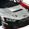 Audi R8 LMS GT3 Silver Metallic with Graphics GT Racing Series 1/24 Diecast Model Car Motormax 73788sil