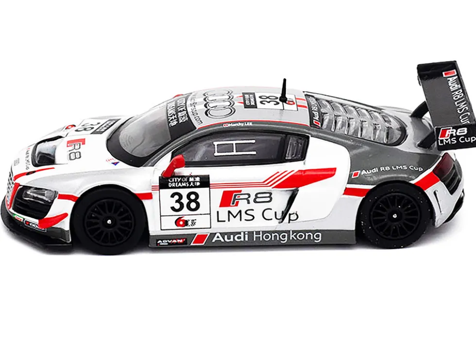Audi R8 LMS #38 Marchy Lee "Macau GT Cup" (2013) 1/64 Diecast Model Car by Pop Race