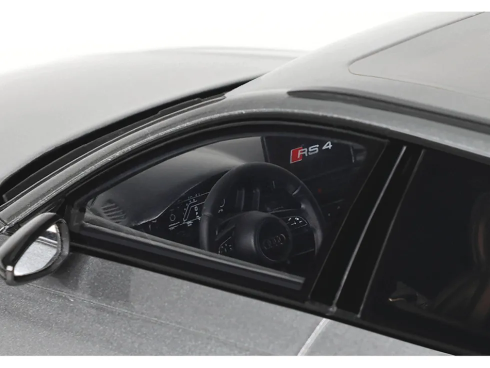 Audi RS 4 Competition Gray Metallic 1/18 Model Car by GT Spirit