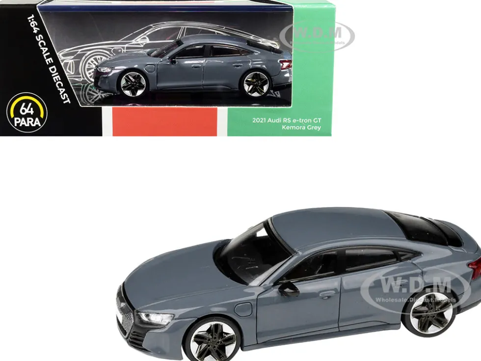 2021 Audi RS e-tron GT Kemora Gray 1/64 Diecast Model Car Paragon PA-55333