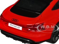 2022 Audi RS e Tron GT Red with Black Top and Sunroof Special Edition Series 1/25 Diecast Model Car Maisto 32907RD