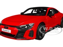 2022 Audi RS e Tron GT Red with Black Top and Sunroof Special Edition Series 1/25 Diecast Model Car Maisto 32907RD