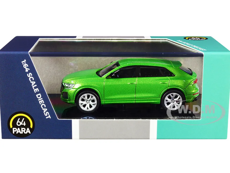 Audi RS Q8 Java Green Metallic 1/64 Diecast Model Car Paragon Models PA-55171