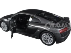 Audi R8 V10 Plus Grey Special Edition 1/24 Diecast Model Car Maisto 31513