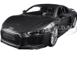 Audi R8 V10 Plus Grey Special Edition 1/24 Diecast Model Car Maisto 31513