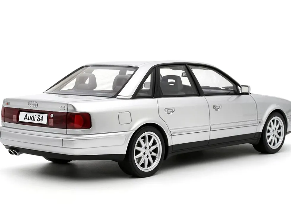 Audi S4 (C4) 4.2 V8 Crystal Silver Metallic Limited Edition to 2000 pieces Worldwide 1/18 Model Car by Otto Mobile