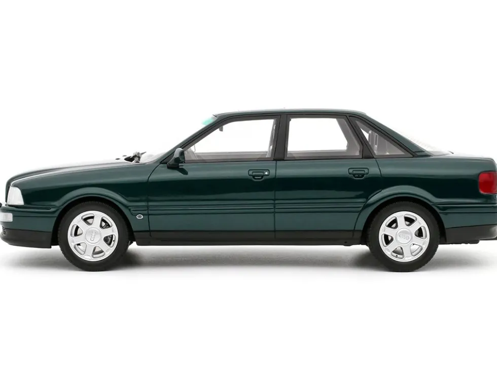 1993 Audi S2 Sedan Emerald Green Metallic Limited Edition to 2000 pieces Worldwide 1/18 Model Car by Otto Mobile
