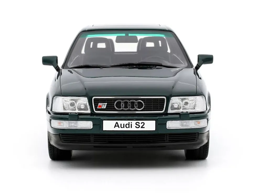1993 Audi S2 Sedan Emerald Green Metallic Limited Edition to 2000 pieces Worldwide 1/18 Model Car by Otto Mobile