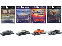 Auto-Drivers Set of 4 pieces in Blister Packs Release 130 Limited Edition to 9600 pieces Worldwide 1/64 Diecast Model Cars by M2 Machines