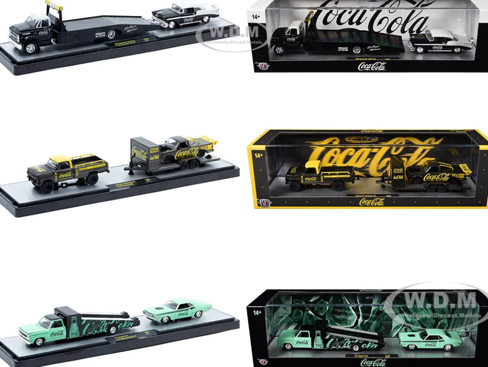 Auto Haulers "Coca-Cola" Set of 3 pieces Release 48 Limited Edition to 4800 pieces Worldwide 1/64 Diecast Models by M2 Machines