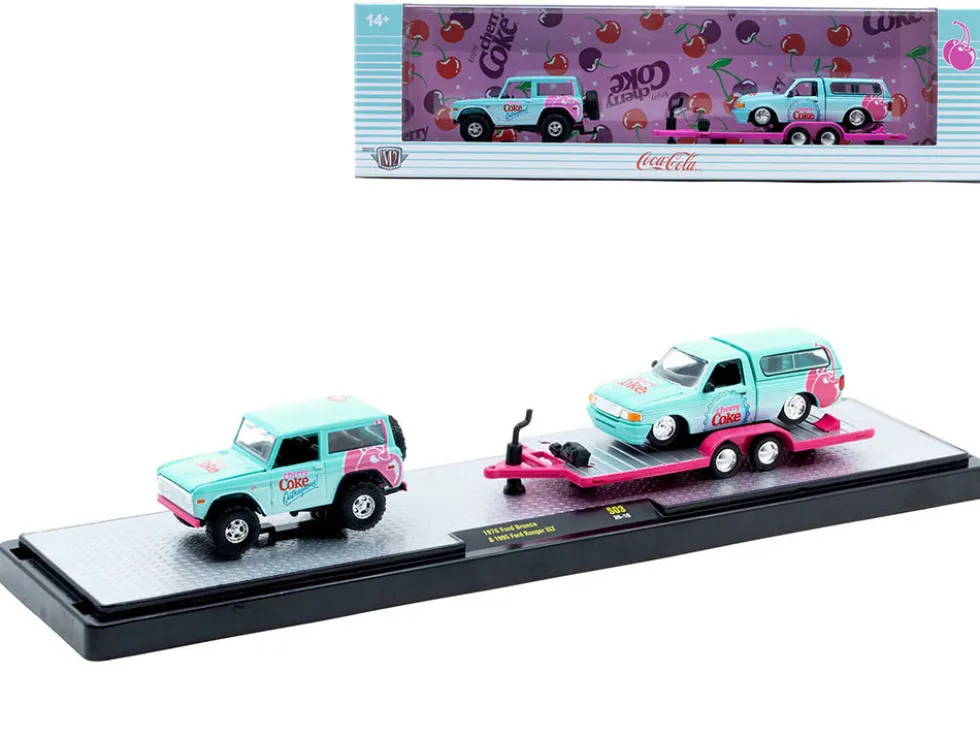 Auto Haulers "Coca-Cola" Set of 3 pieces Release S03 Limited Edition to 4800 pieces Worldwide 1/64 Diecast Models by M2 Machines