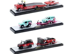 Auto Haulers "Coca-Cola" Set of 3 pieces Release S03 Limited Edition to 4800 pieces Worldwide 1/64 Diecast Models by M2 Machines