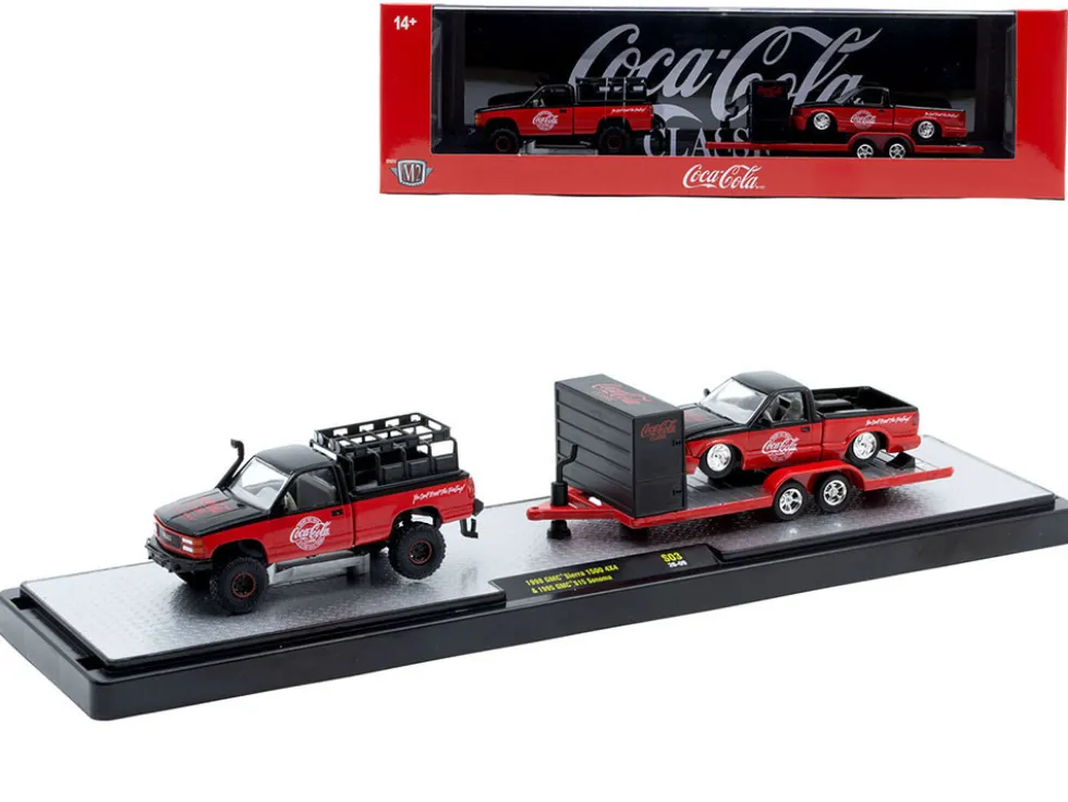 Auto Haulers "Coca-Cola" Set of 3 pieces Release S03 Limited Edition to 4800 pieces Worldwide 1/64 Diecast Models by M2 Machines