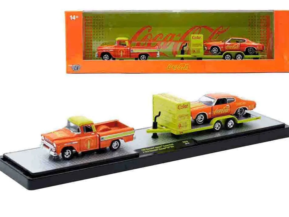 Auto Haulers "Coca-Cola" Set of 3 pieces Release 43 Limited Edition to 6200 pieces Worldwide 1/64 Diecast Models by M2 Machines