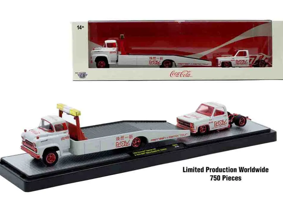 Auto Haulers "Coca-Cola" Set of 3 pieces Release 43 Limited Edition to 6200 pieces Worldwide 1/64 Diecast Models by M2 Machines