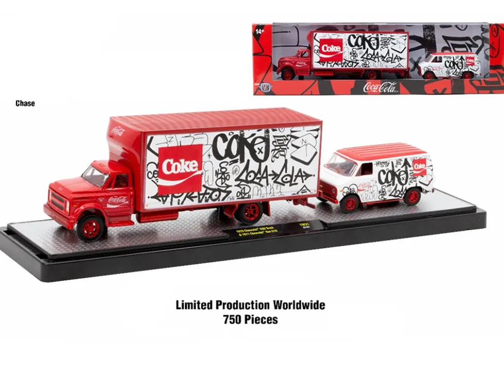Auto Haulers "Coca-Cola" Set of 3 pieces Release 31 Limited Edition to 7250 pieces Worldwide 1/64 Diecast Models by M2 Machines