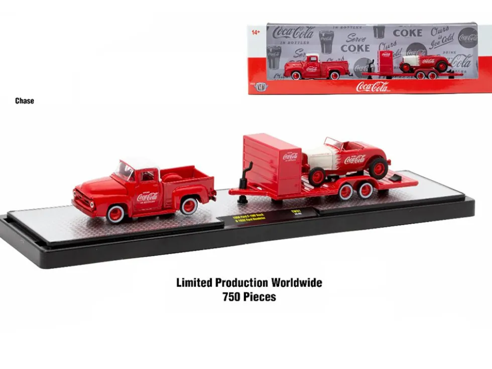 Auto Haulers "Coca-Cola" Set of 3 pieces Release 31 Limited Edition to 7250 pieces Worldwide 1/64 Diecast Models by M2 Machines