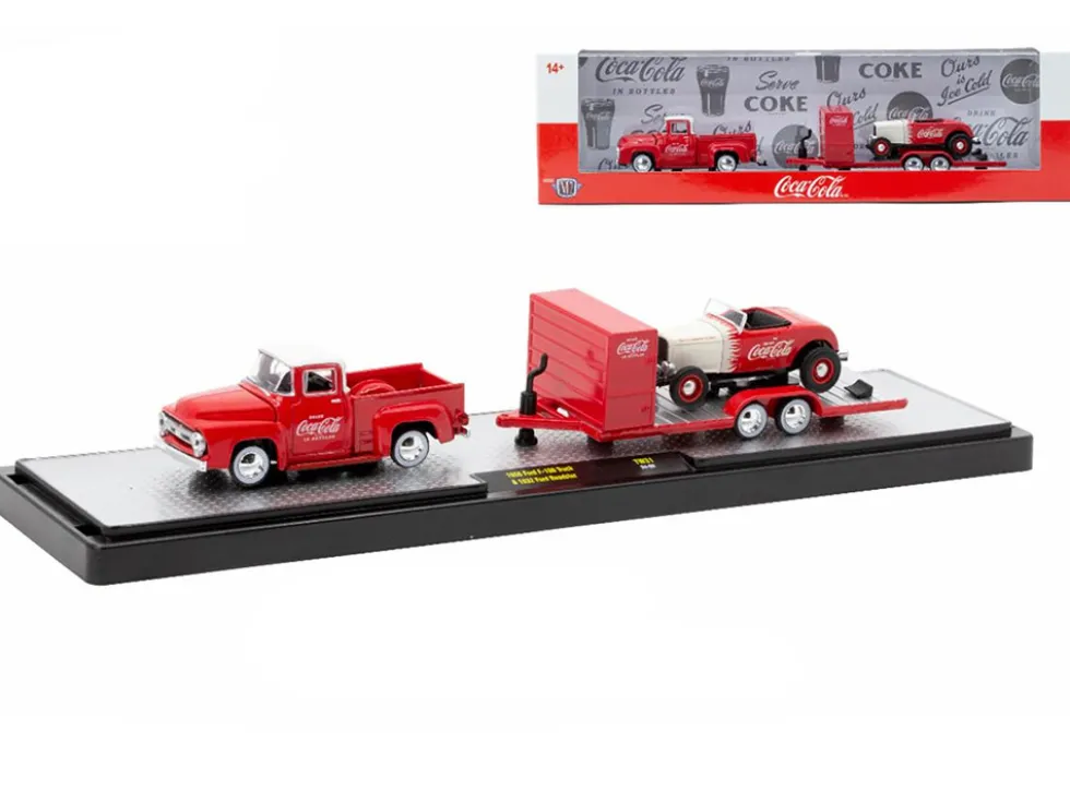 Auto Haulers "Coca-Cola" Set of 3 pieces Release 31 Limited Edition to 7250 pieces Worldwide 1/64 Diecast Models by M2 Machines