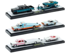Auto Haulers Set of 3 Trucks Release 99 Limited Edition to 7600 pieces Worldwide 1/64 Diecast Models by M2 Machines